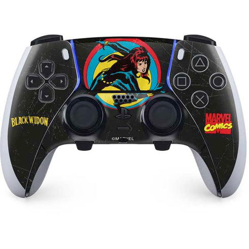 Marvel Classic Comics Black Widow PlayStation PS5 Skins